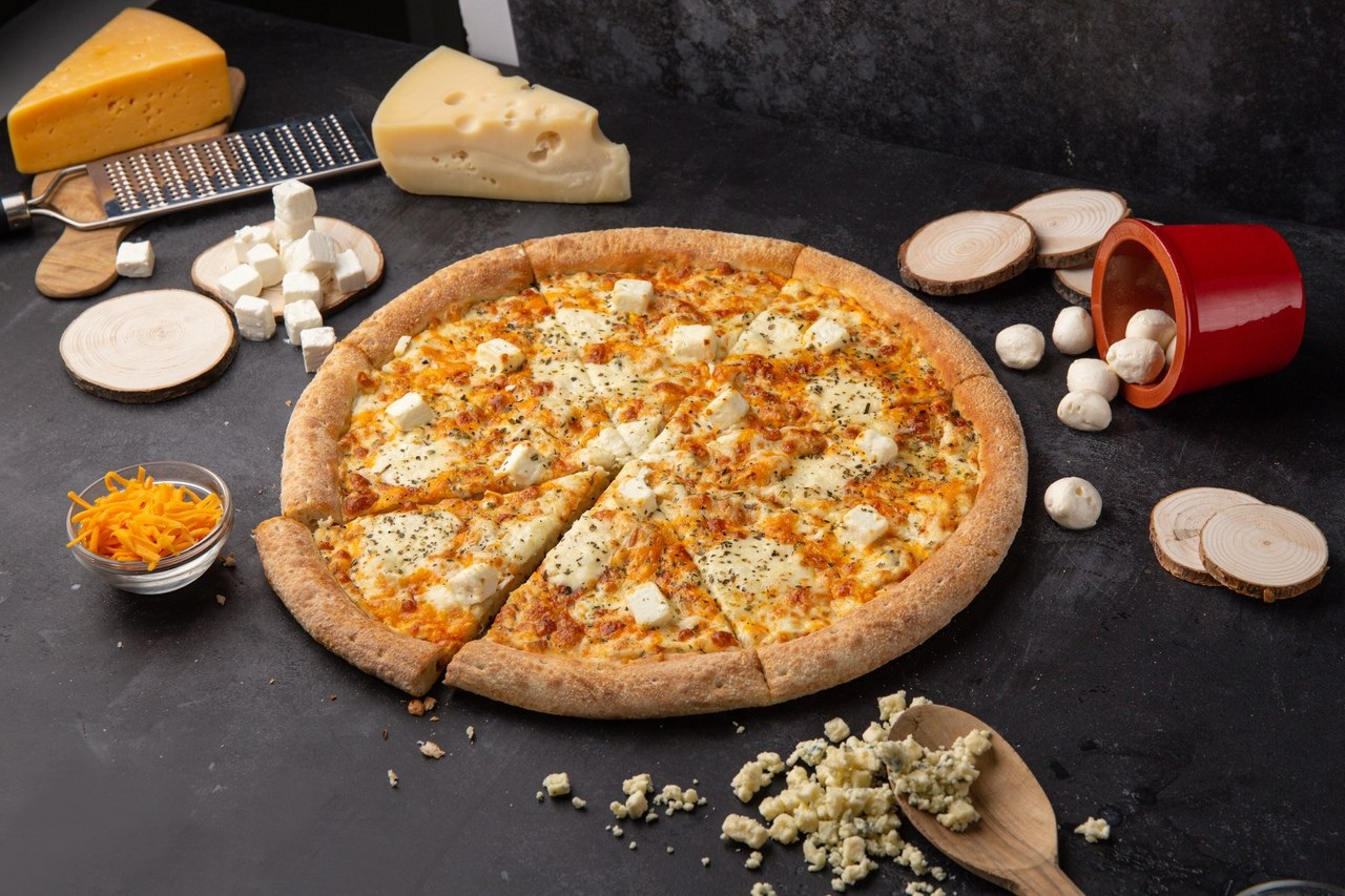папа джонс пицца четыре сыра (120) фото