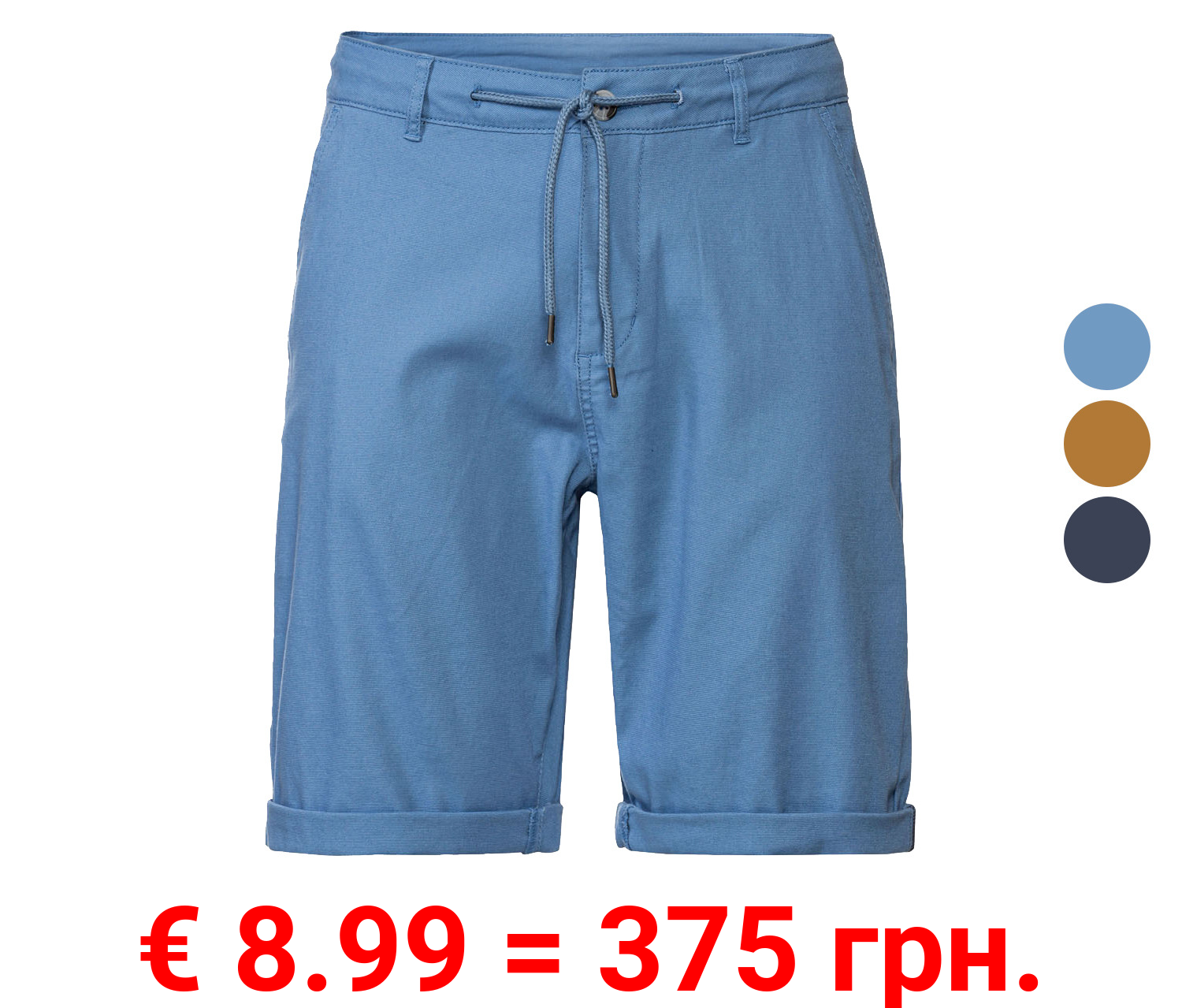 LIVERGY® Herren Shorts, normale Leibhöhe, mit seitlichen Eingrifftaschen