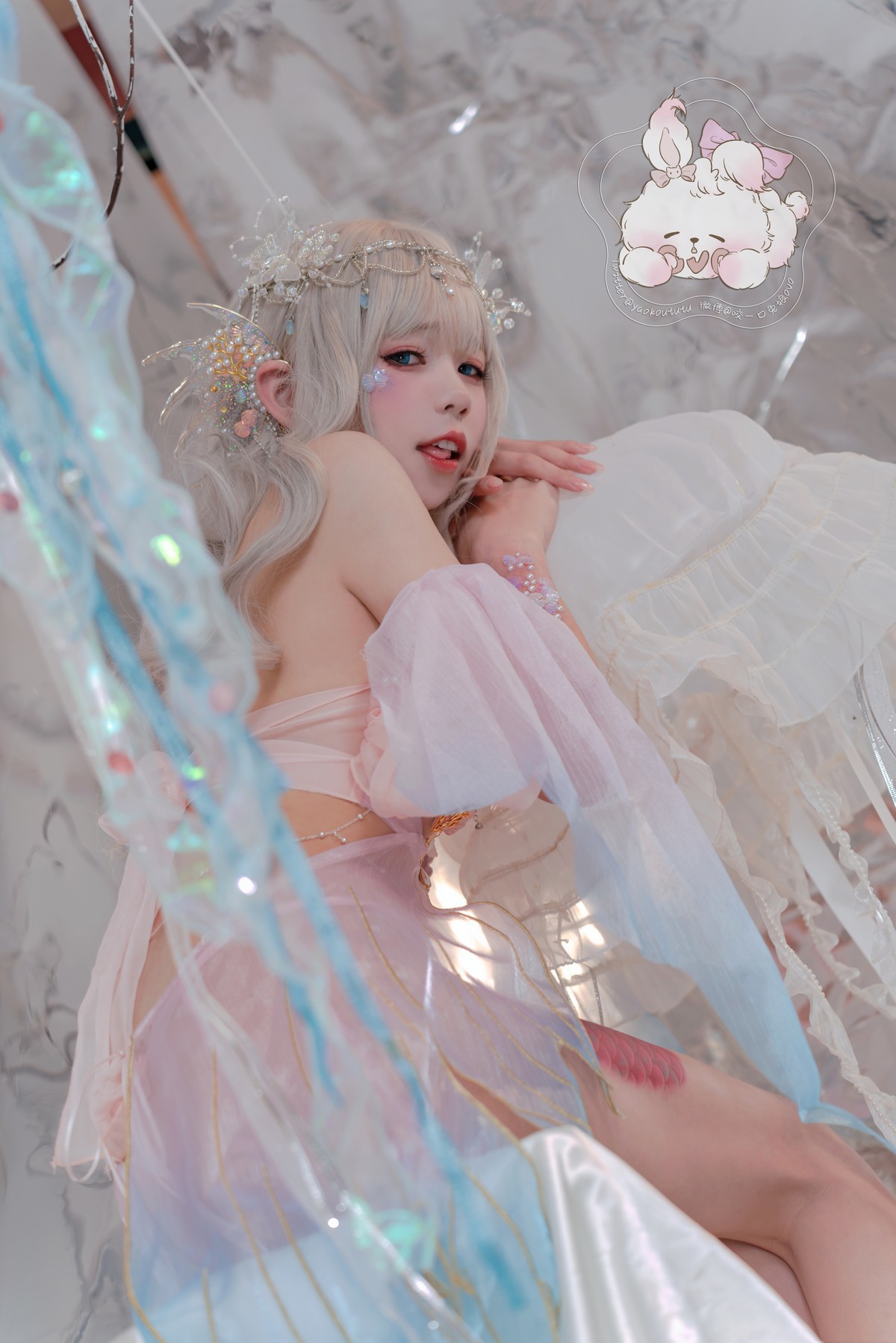 Cosplay 黏黏团子兔 海的女儿 23