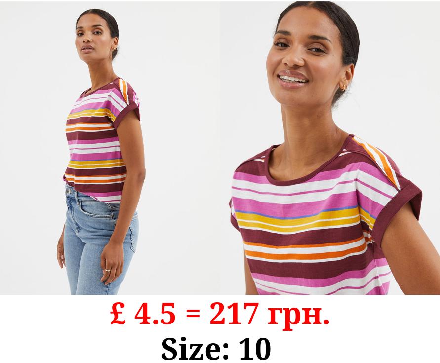 Burgundy Striped T-Shirt