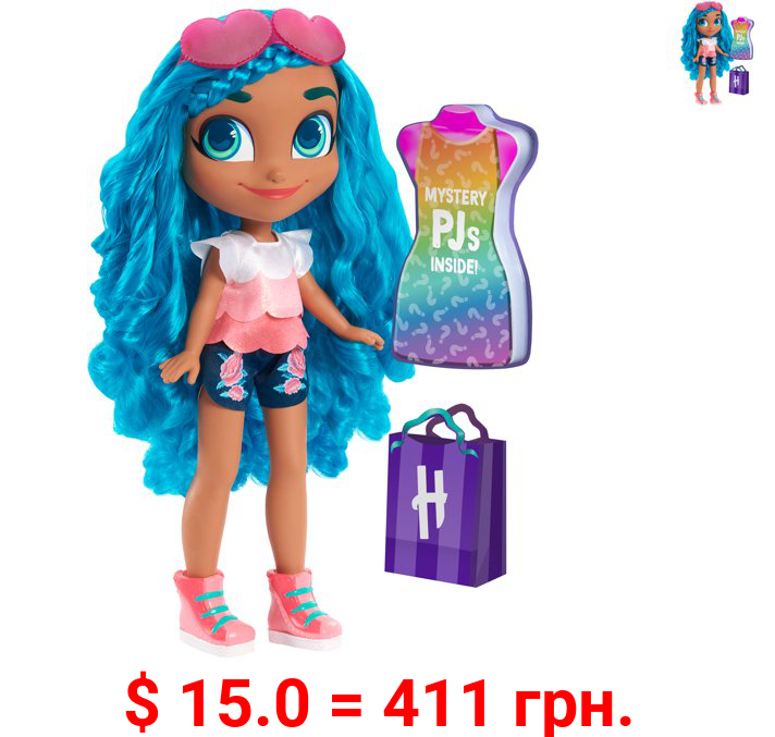 Hairdorables 18-Inch Mystery Fashion Noah Doll, Includes Surprise Outfit, Blue Hair, By Just Play