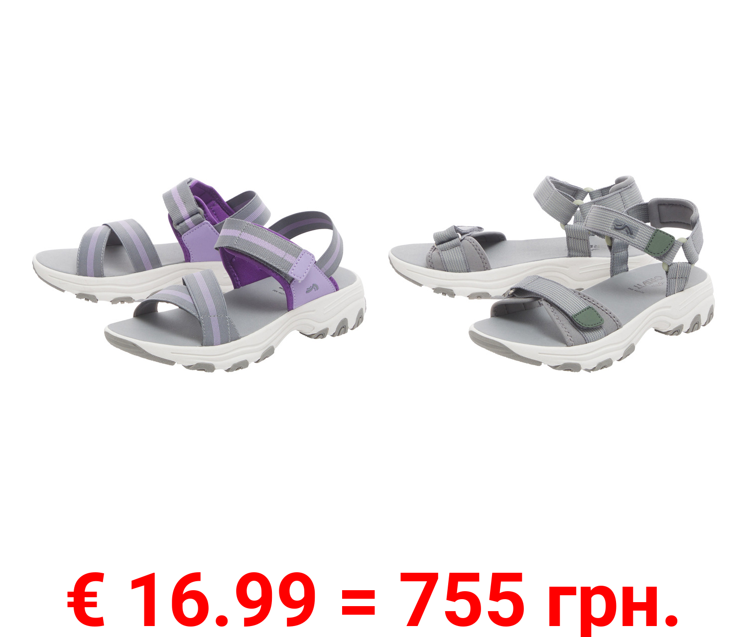CRIVIT Damen Trekking-Sandalen, robust und leicht