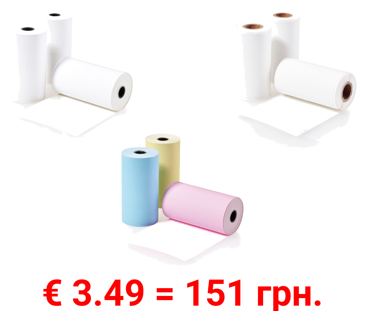 SILVERCREST® Fotopapier, 3 Stück, für Mini Pocket Printer