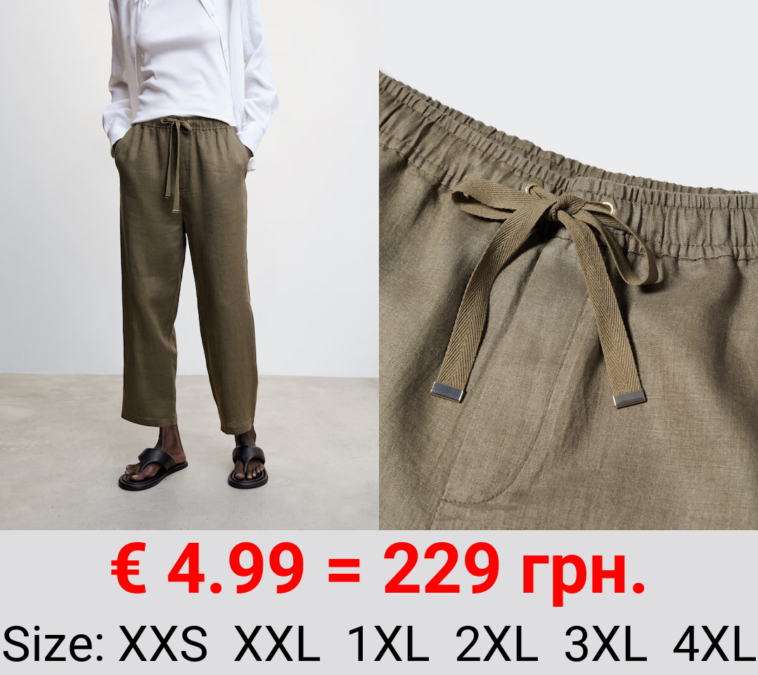 Pantalón 100% lino