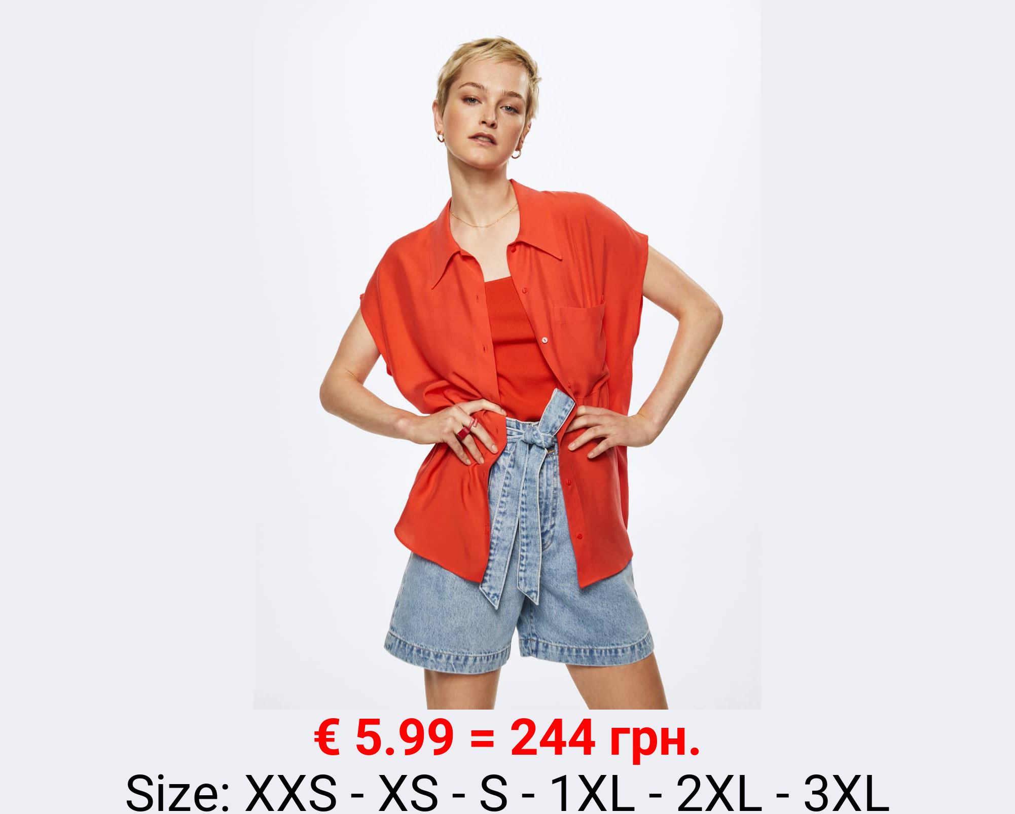 Blusa fluida lyocell