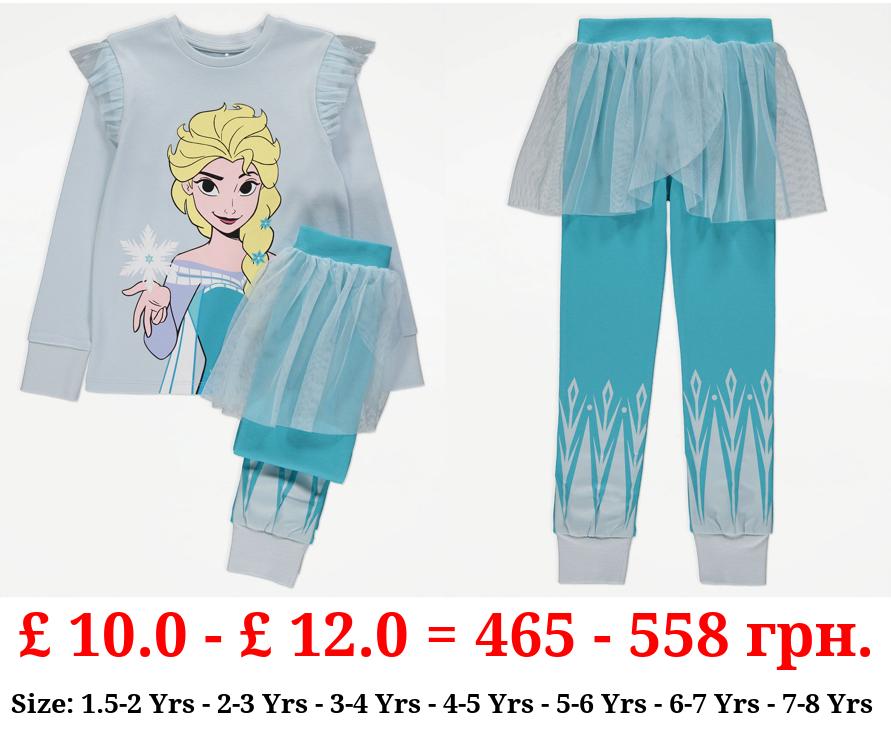 Disney Elsa Long Sleeve Tutu Pyjamas