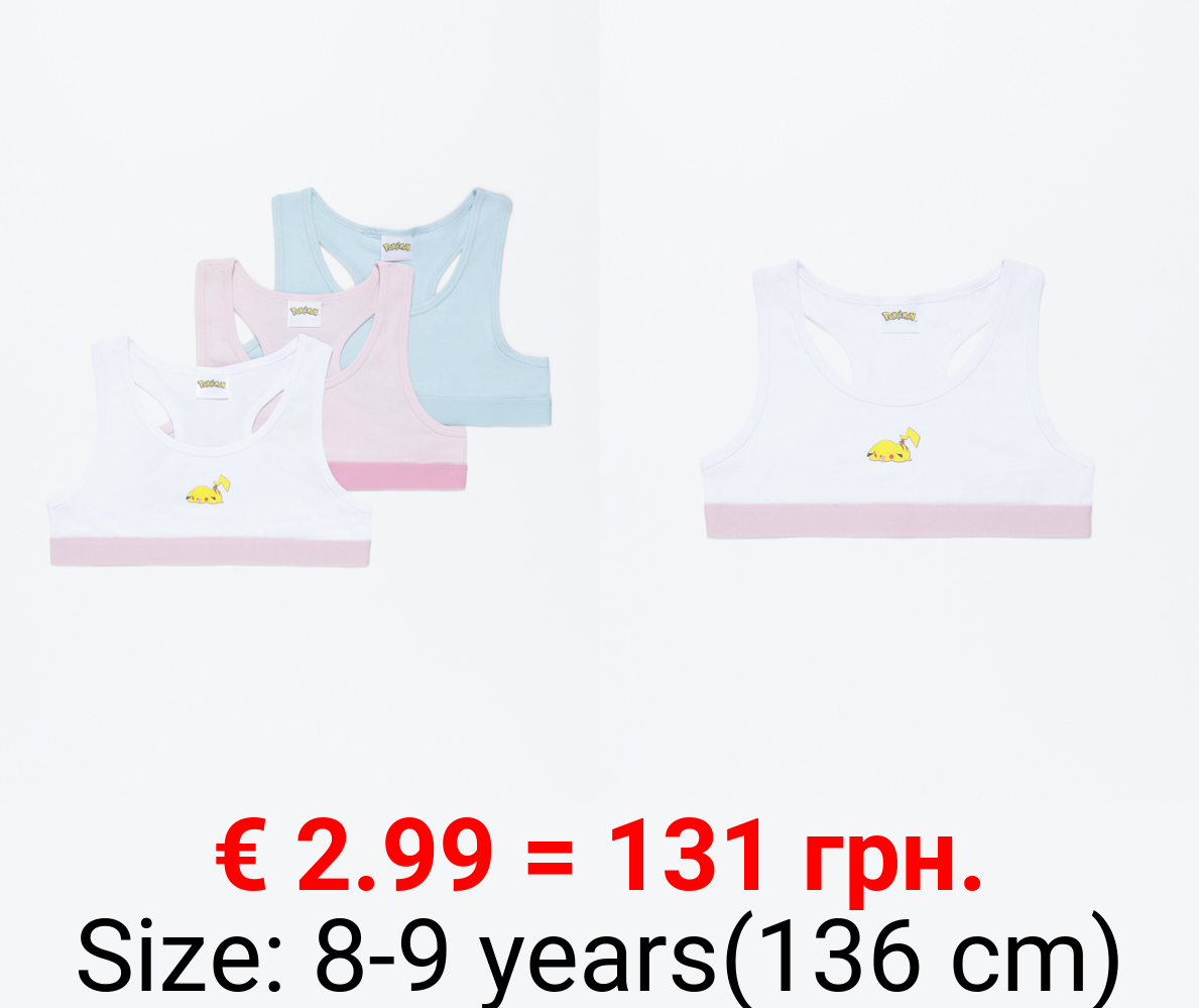 Pack of 3 Pikachu Pokémon™ print tops