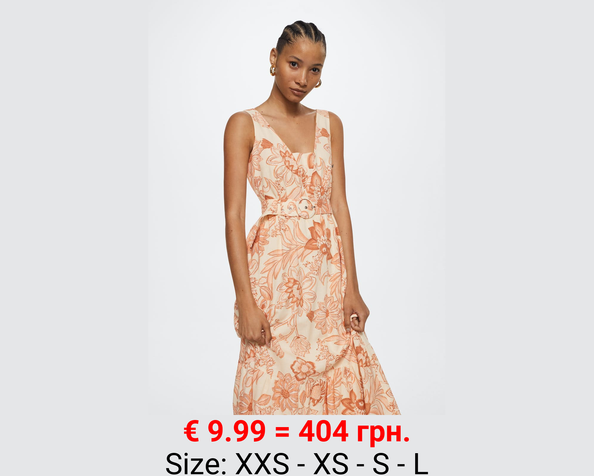 Vestido algodón estampado