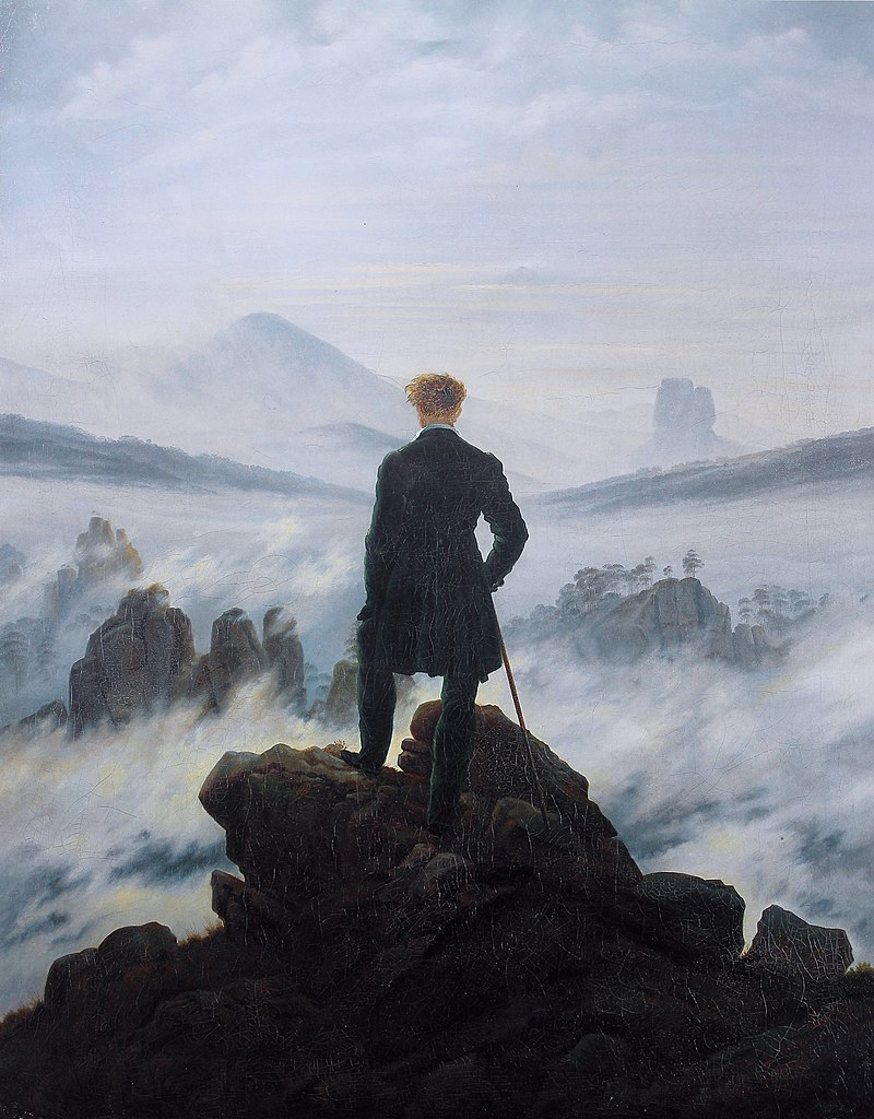 Каспар Давид Фрідріх, "Мандрівник над морем туману". Романтизм