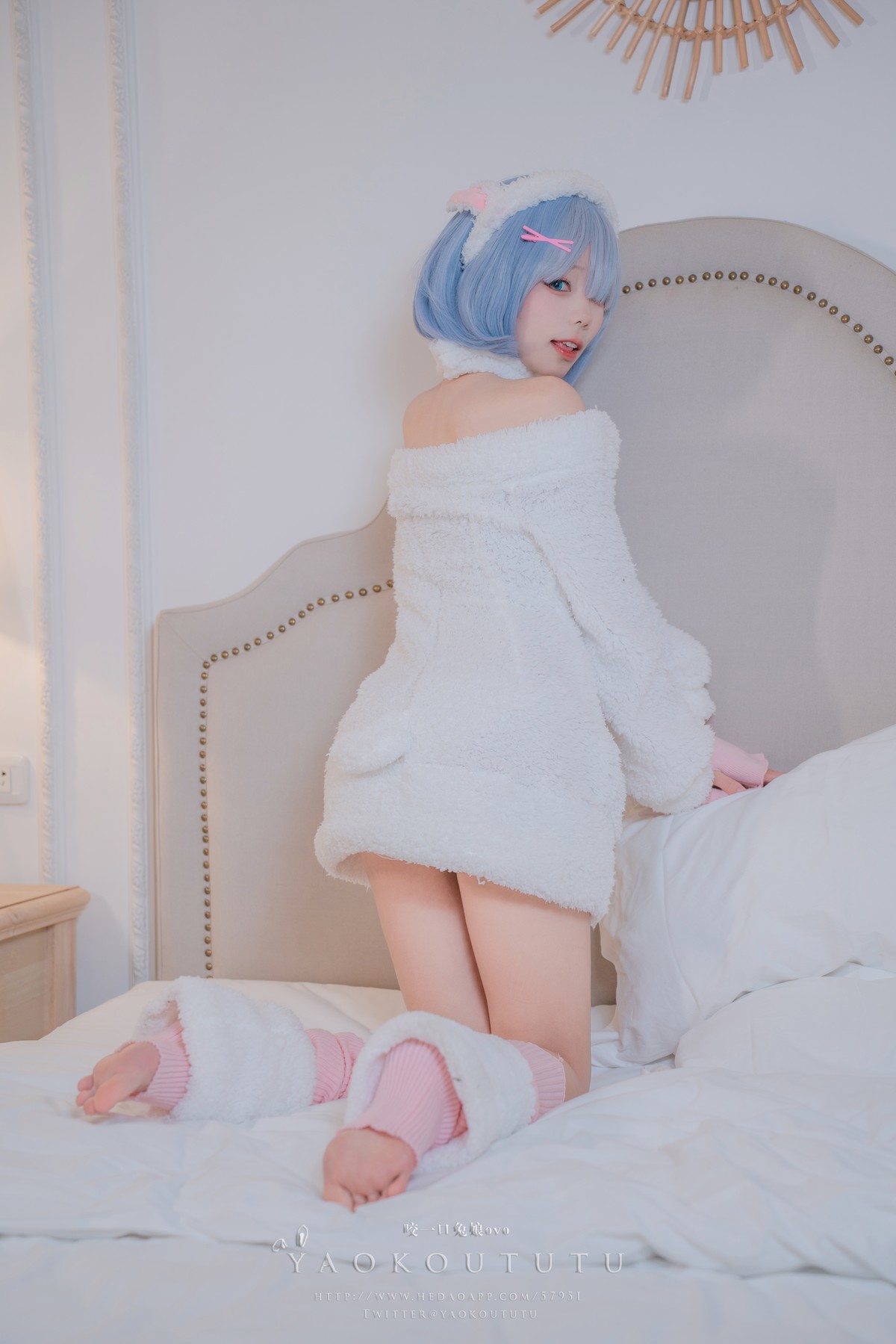 Cosplay 黏黏团子兔 T3特典 蕾姆咩咩 13