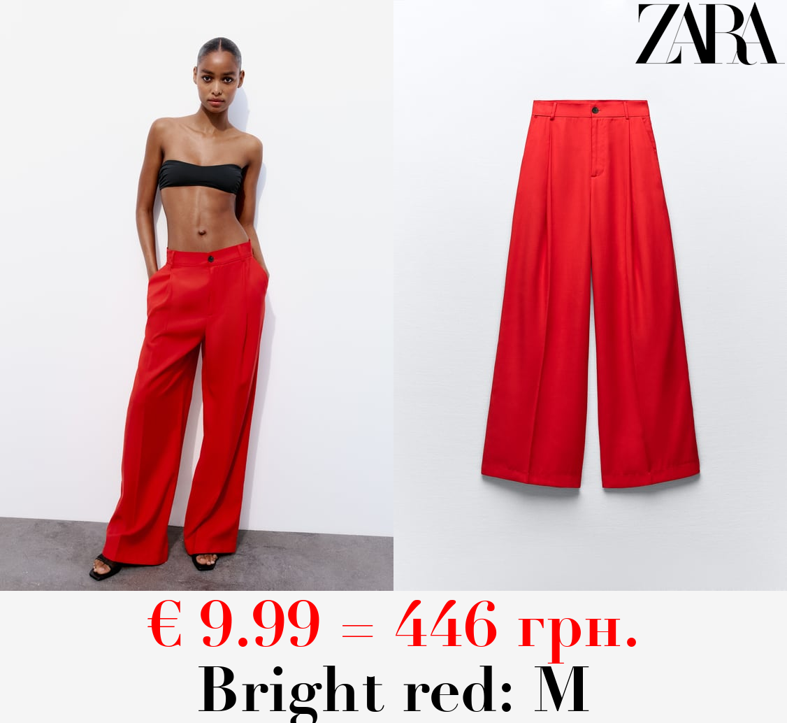 LOOSE-FITTING DARTED TROUSERS