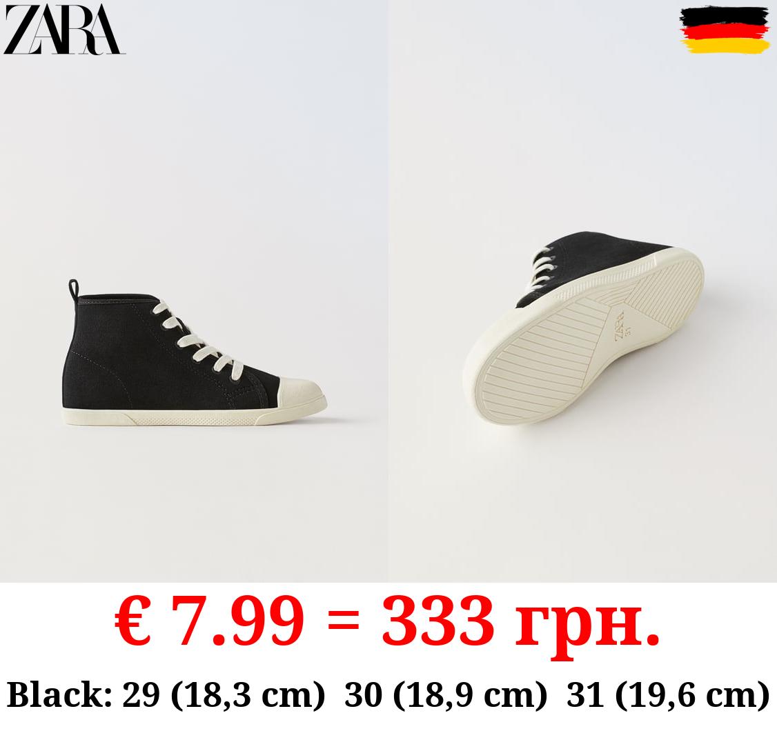 LEATHER HIGH-TOP SNEAKERS