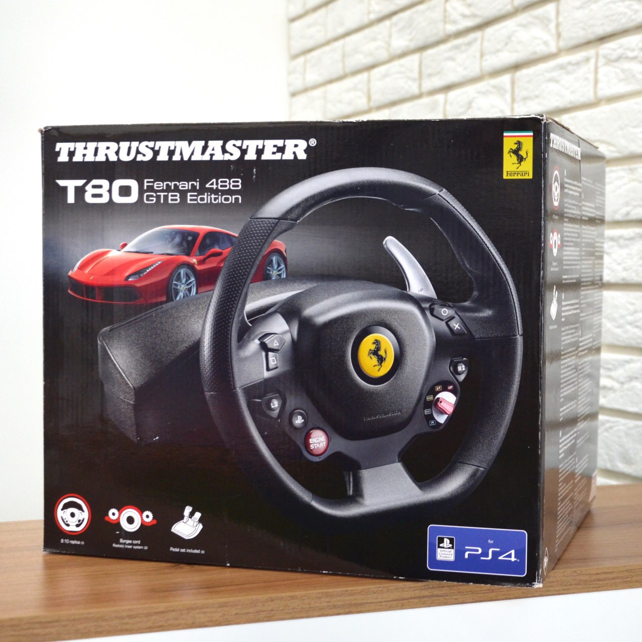 Thrustmaster t80 ferrari. Руль Thrustmaster t80. Руль для ps4 Thrustmaster t80. Thrustmaster t80 Ferrari 488 GTB Edition.