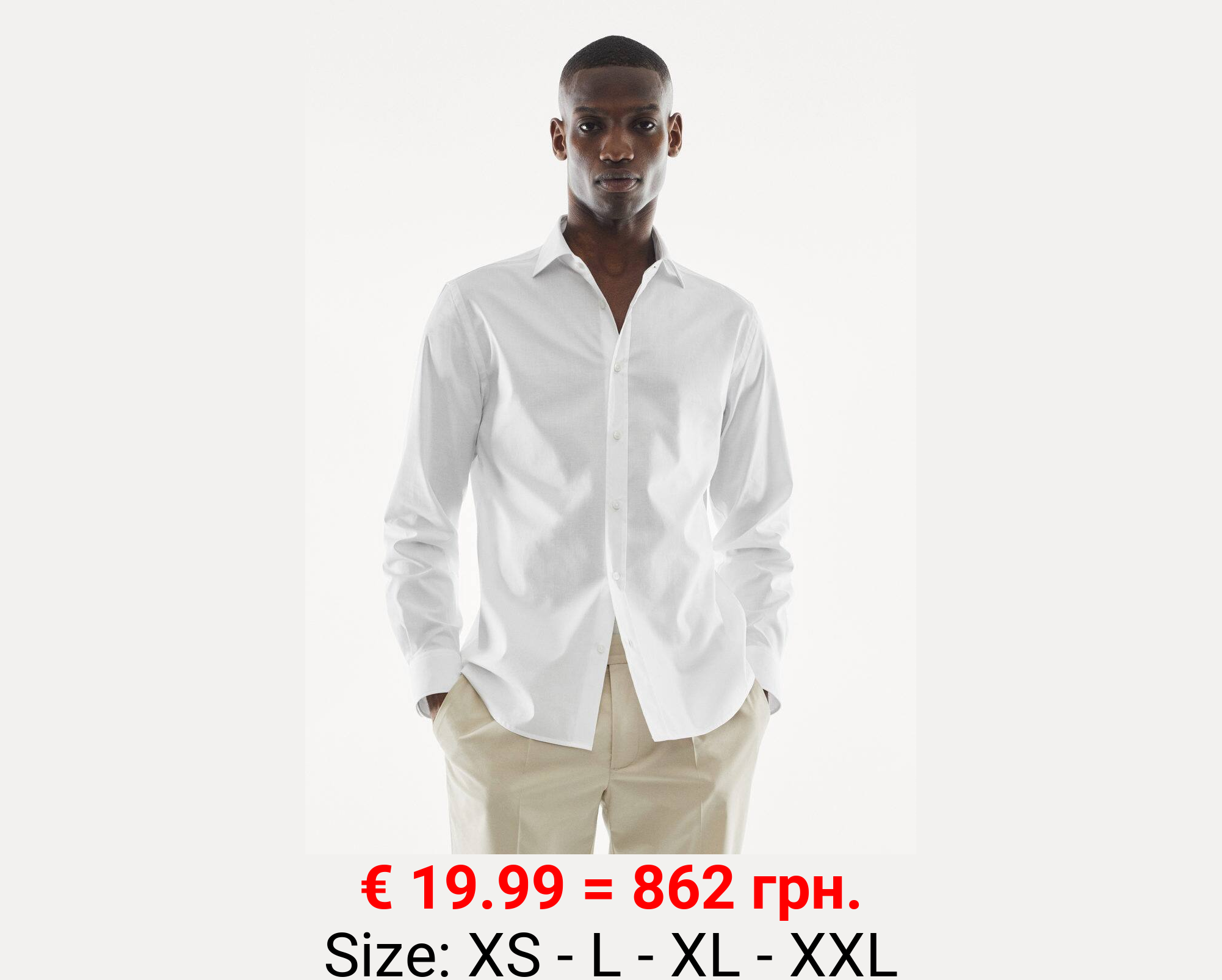 Camisa slim fit algodón