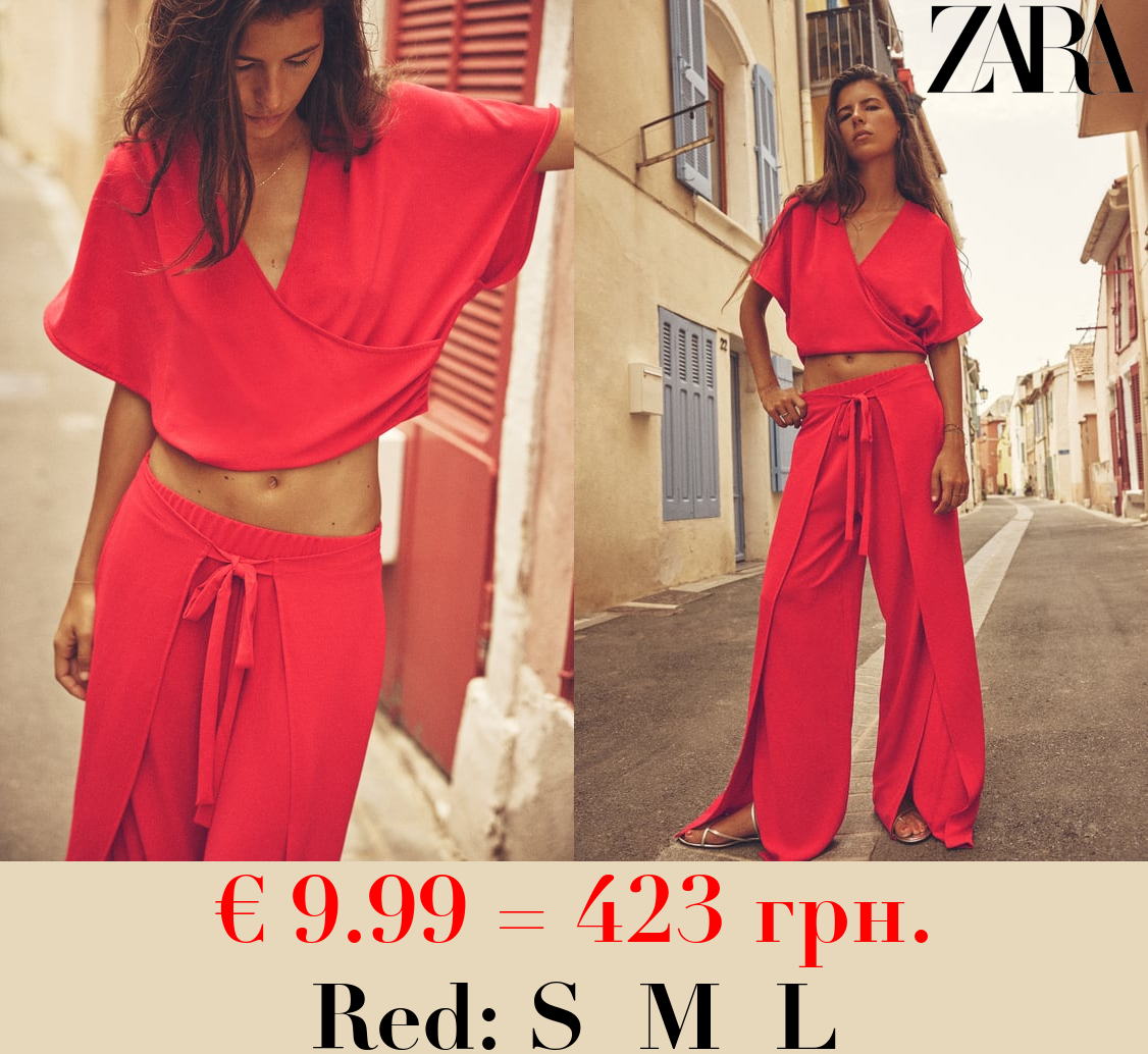 FLOWING WRAP TROUSERS