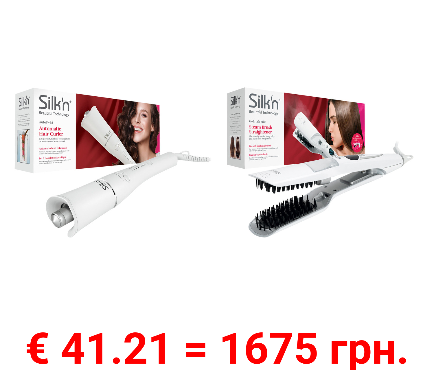 Silk´n Lockenstab »AutoTwist« / Stylingbürste »GoBrushMist«
