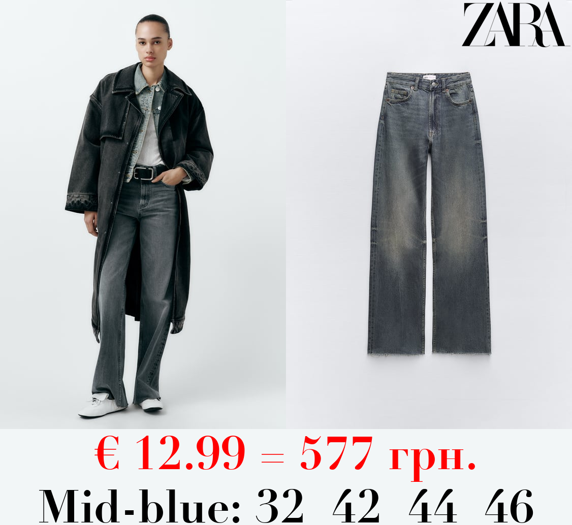 TRF HIGH-RISE WIDE-LEG JEANS