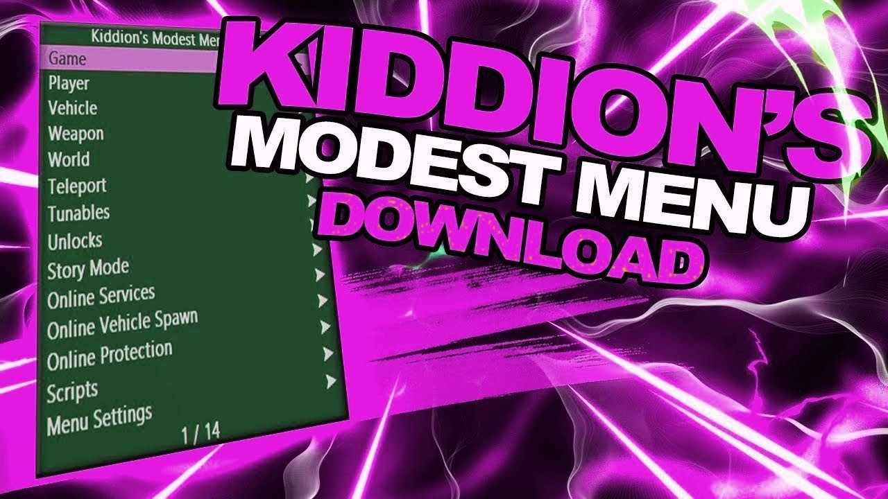 Kiddons modest menu gta 5