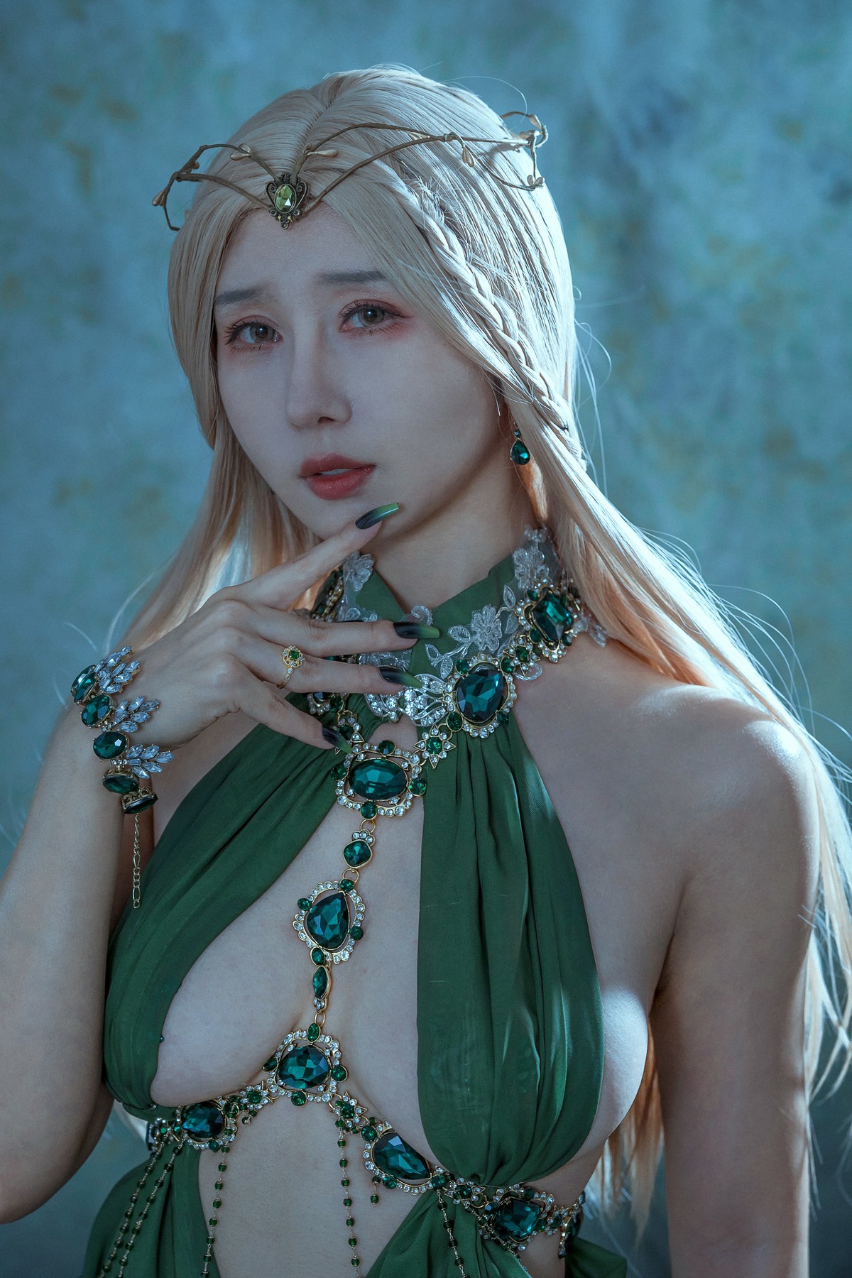 Cosplay 云溪溪 奶桃 Malachite孔雀石 7