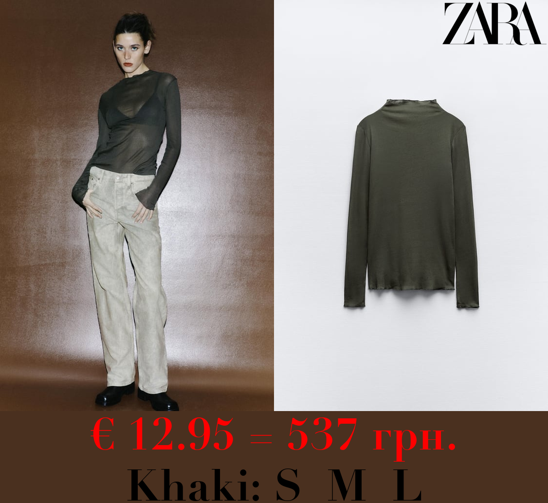 SEMI-SHEER CREPE COTTON TOP