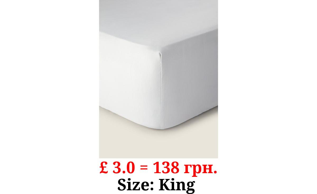 Plain Microfibre Fitted Sheet