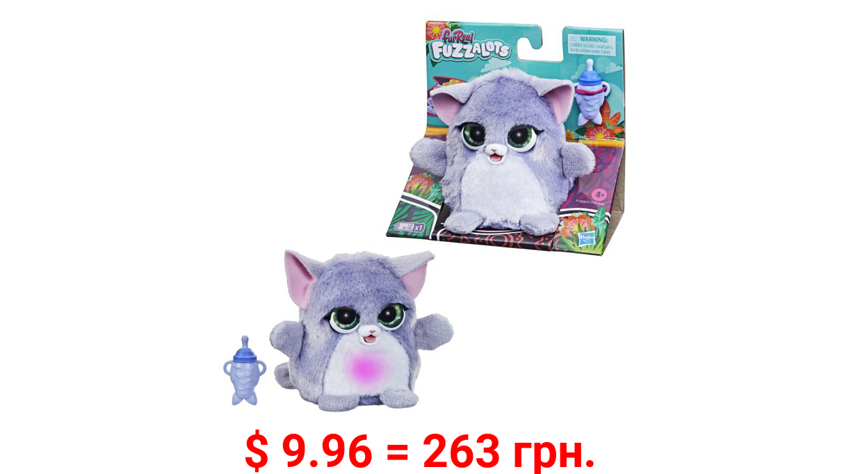 furReal Fuzzalots Kitty Color-Change Interactive Feeding Toy, Toys for Kids Ages 4 and up