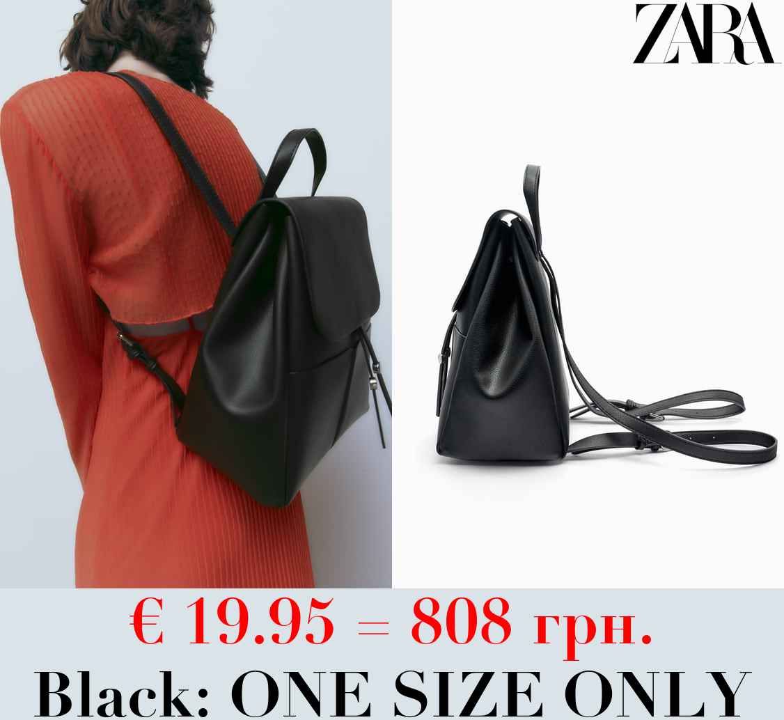 BACKPACK WITH FOLDOVER FLAP