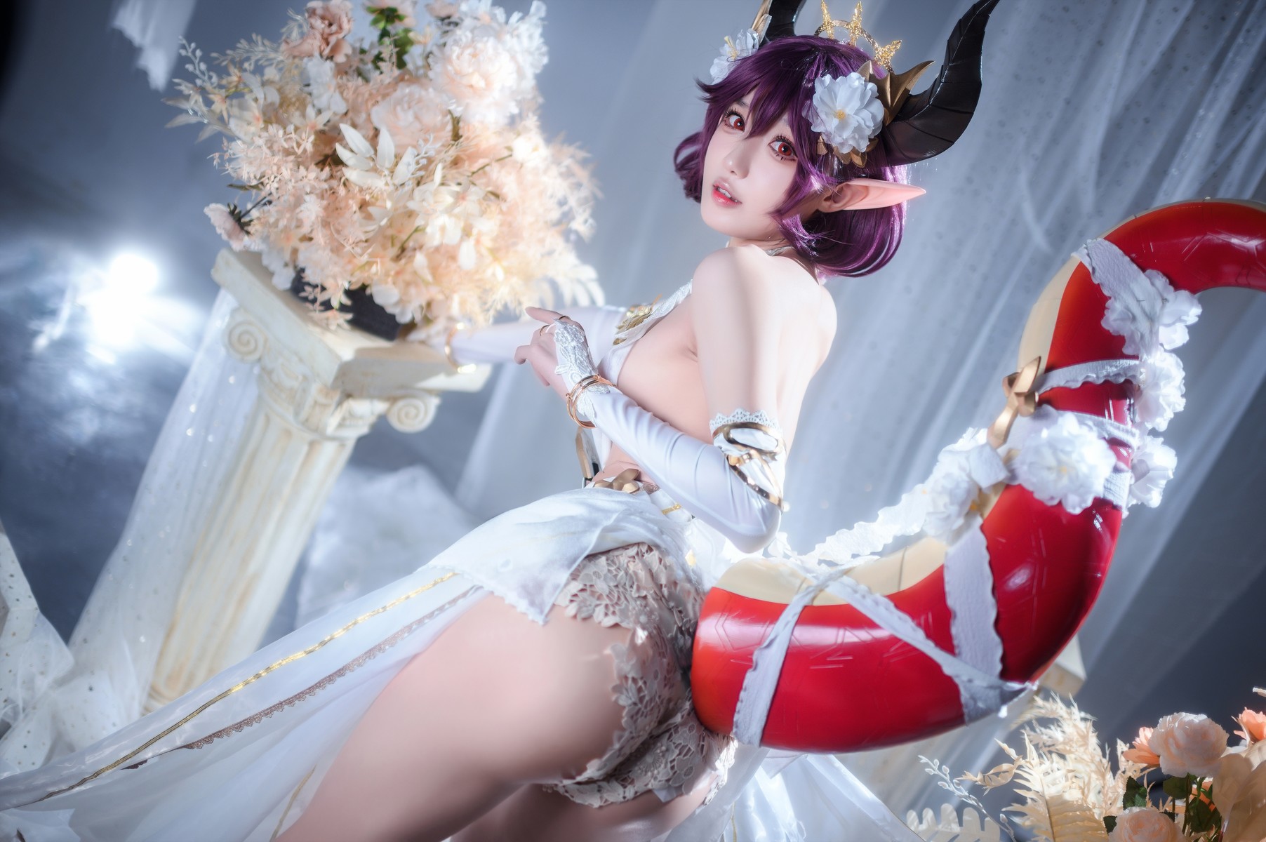 阿包也是兔娘 Cosplay 碧蓝幻想古蕾娅 龙娘 21