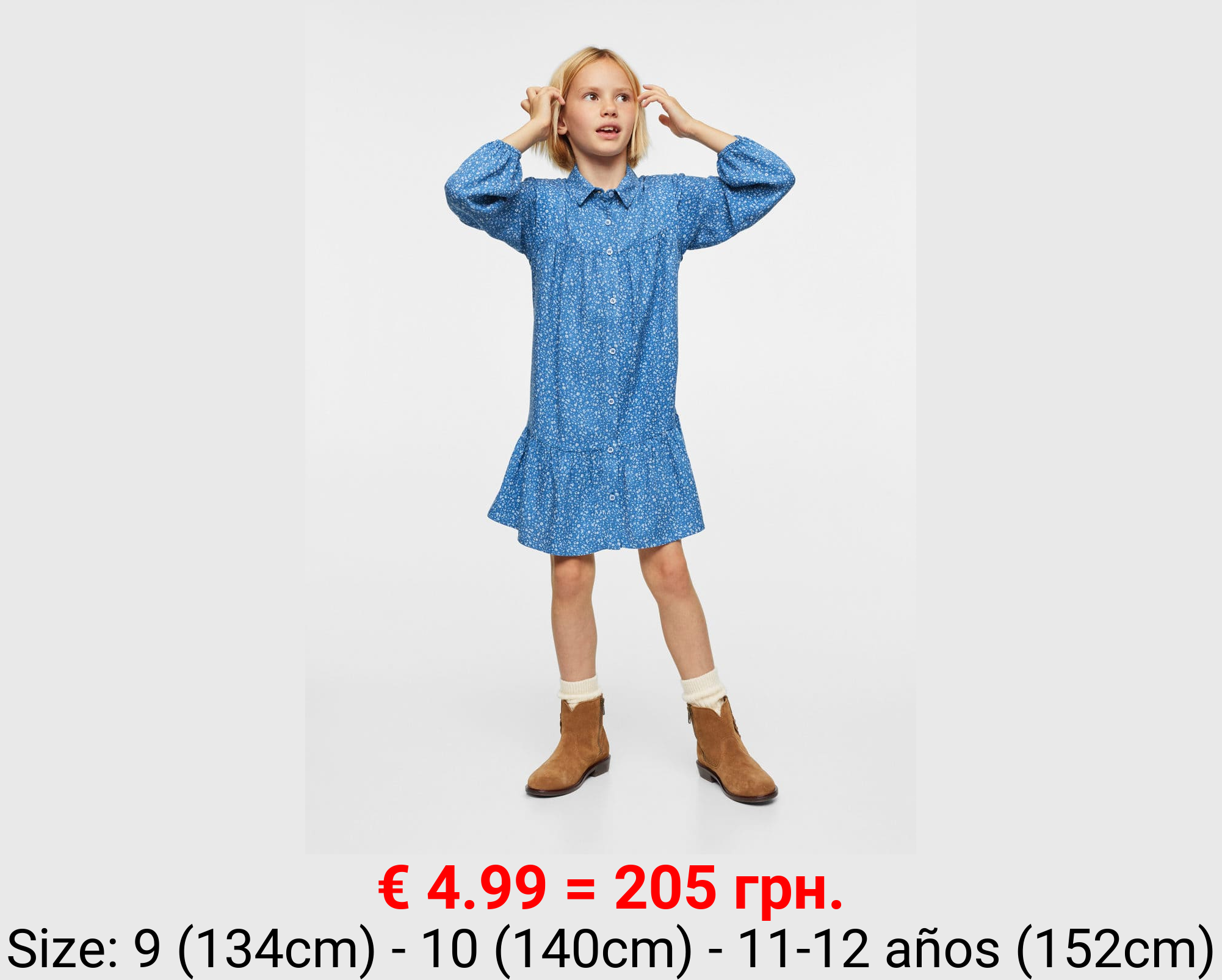 Vestido estampado flores