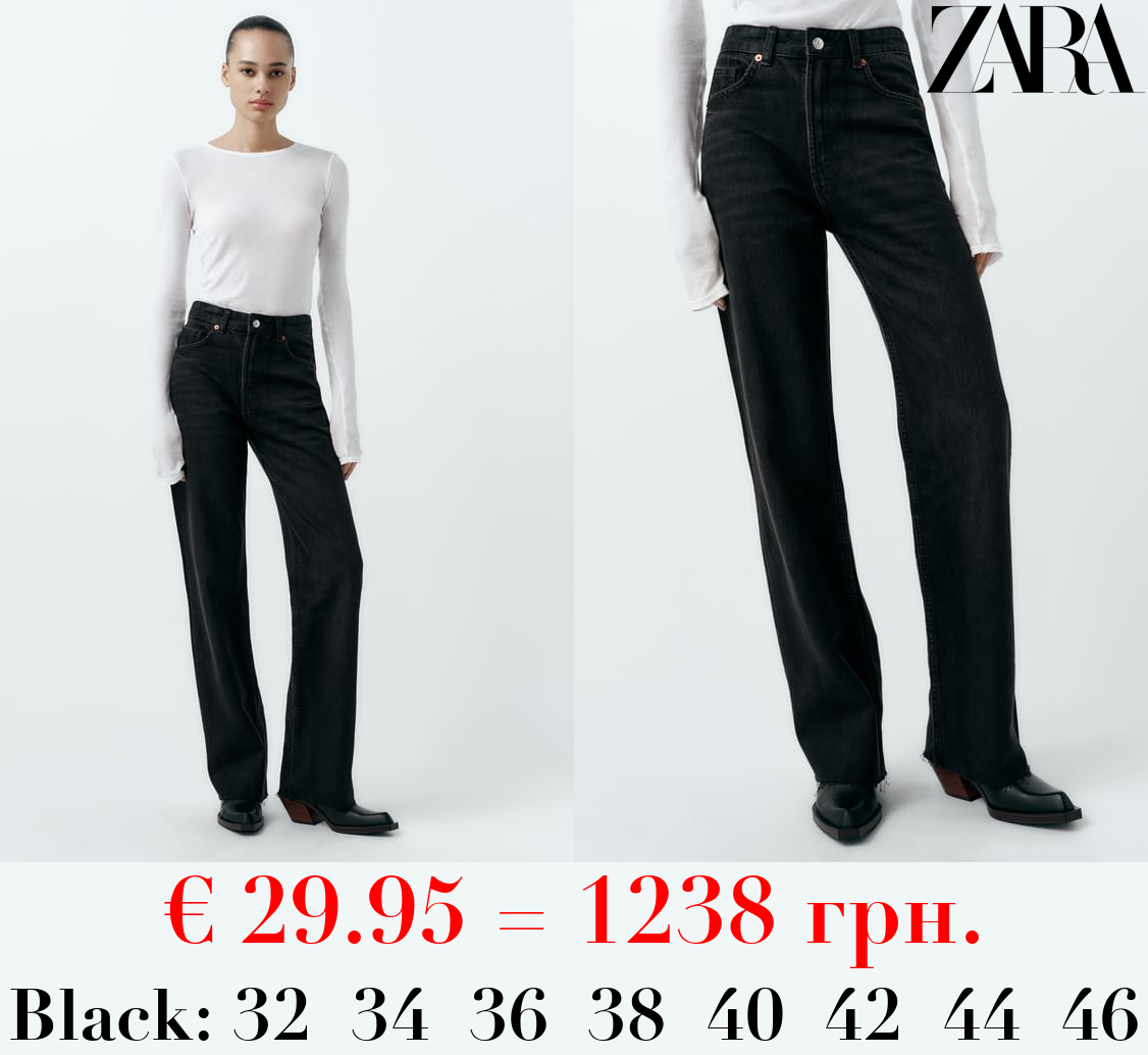 TRF HIGH-RISE WIDE-LEG JEANS