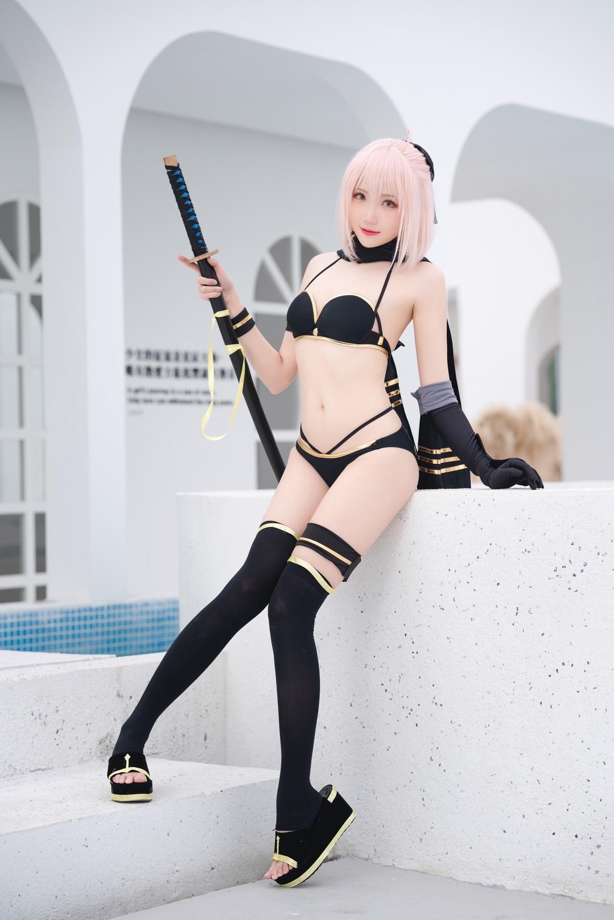 Cosplay 瓜希酱 总司 水着 11