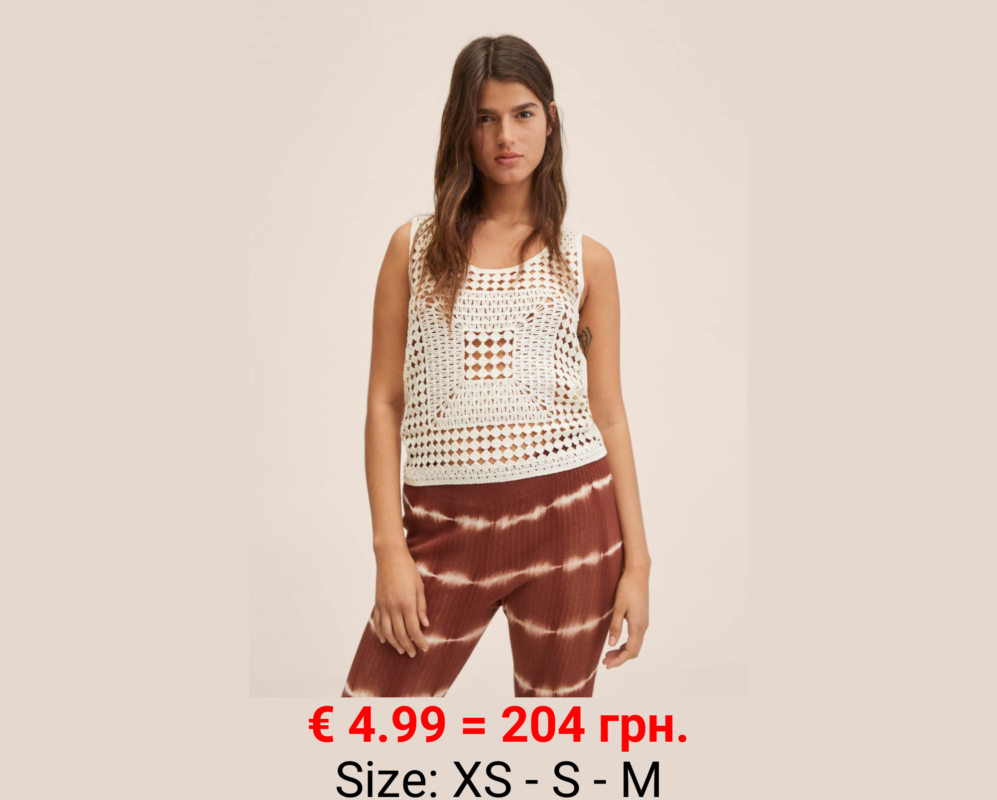 Top crochet algodón