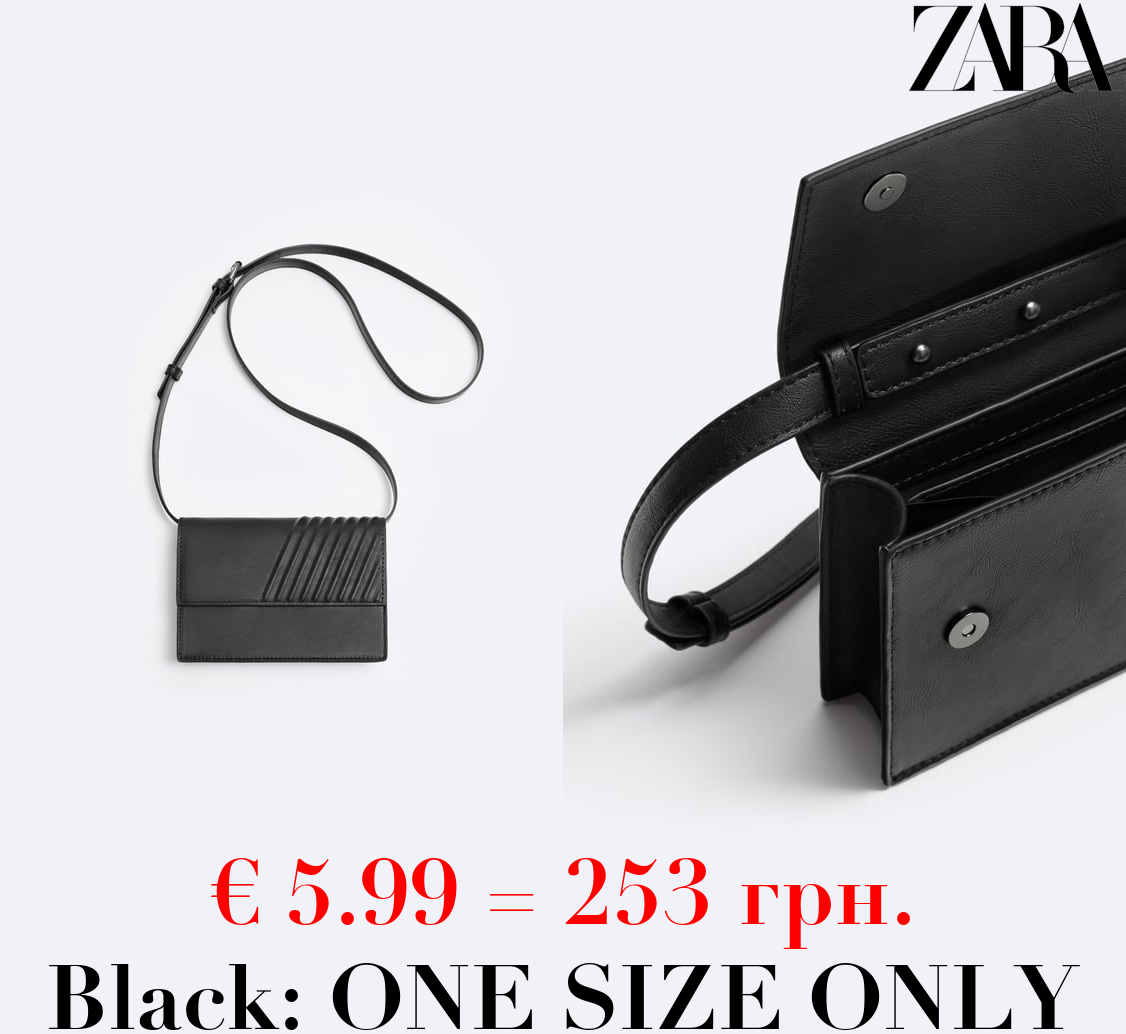 EMBOSSED MINI CROSSBODY BAG