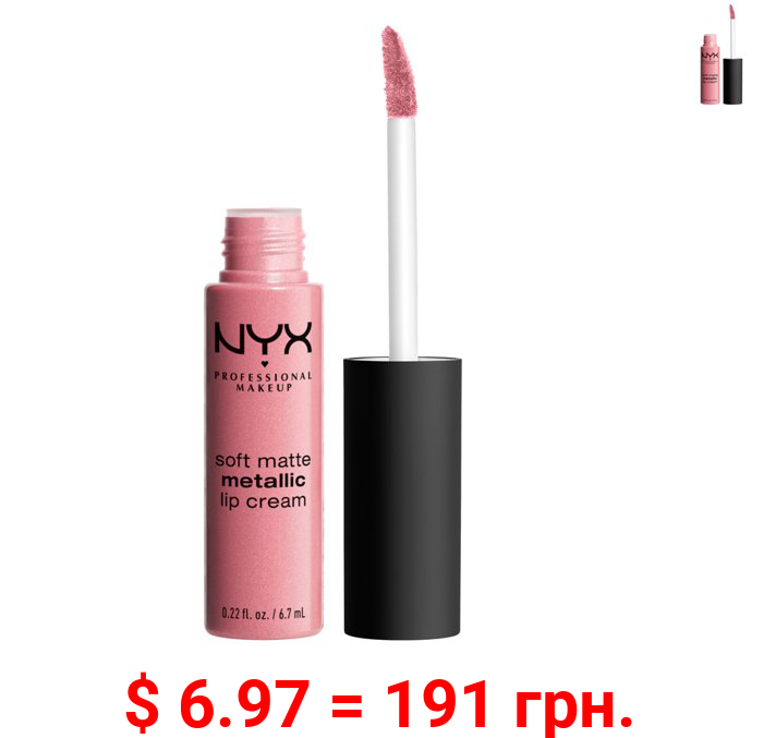 NYX Professional Makeup Soft Matte Metallic Lip Cream, Milan