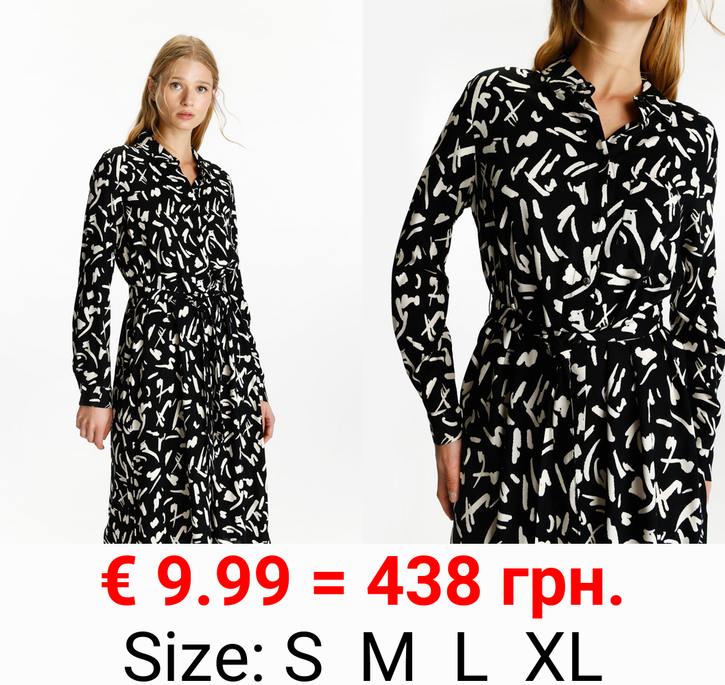 Midi shirt dress