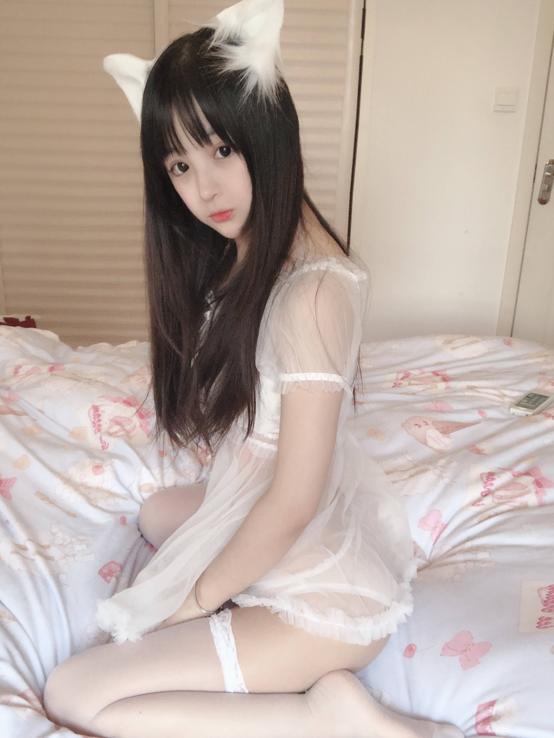 樱井宁宁- 小白猫 蕾丝内衣[31P] 25