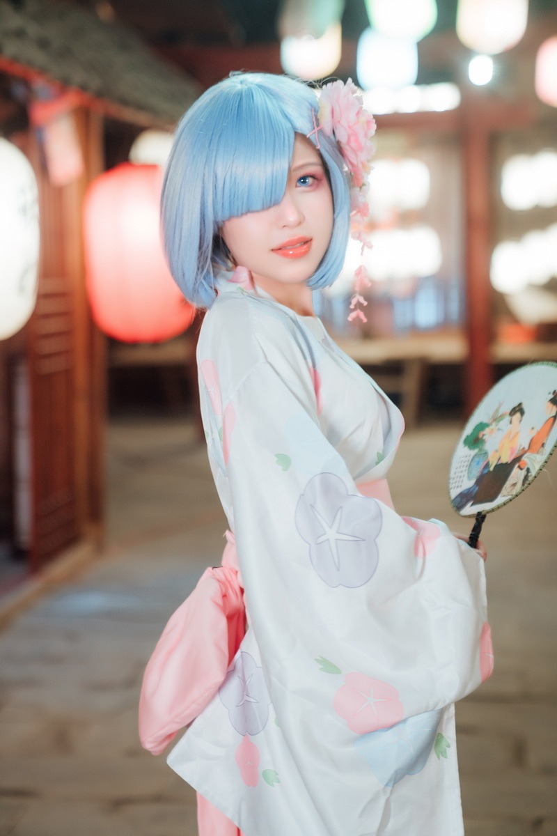 晕崽 - 和服蕾姆 [46P] 6