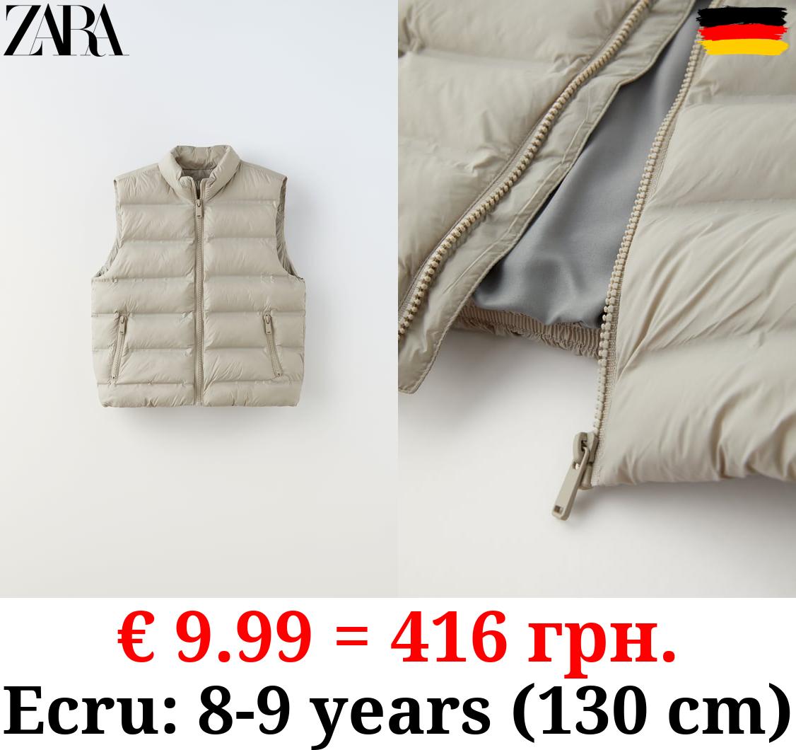 SOFT LIGHT PUFFER GILET WITH PADDING