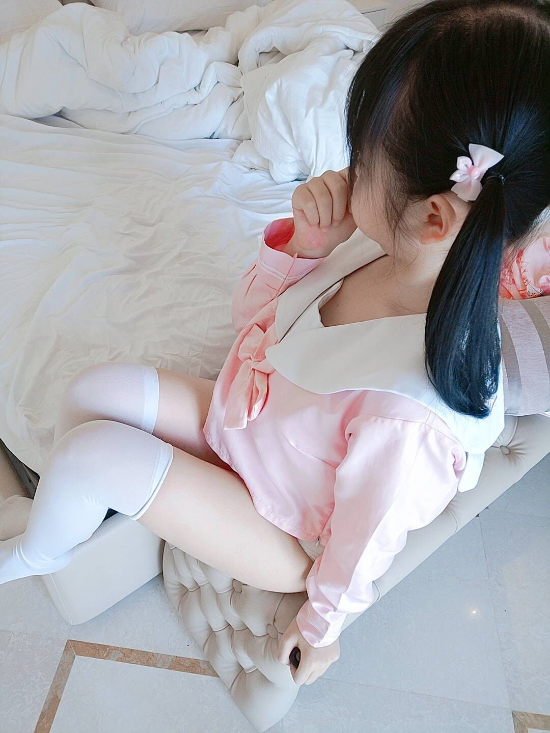 赛高淋酱-JK粉色少女系 43