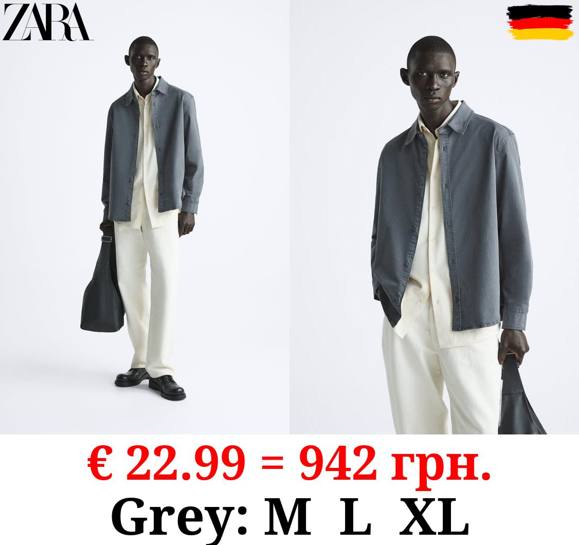 FADED-EFFECT OVERSHIRT