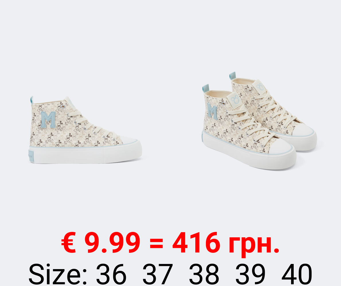 MICKEY ©DISNEY high-top sneakers