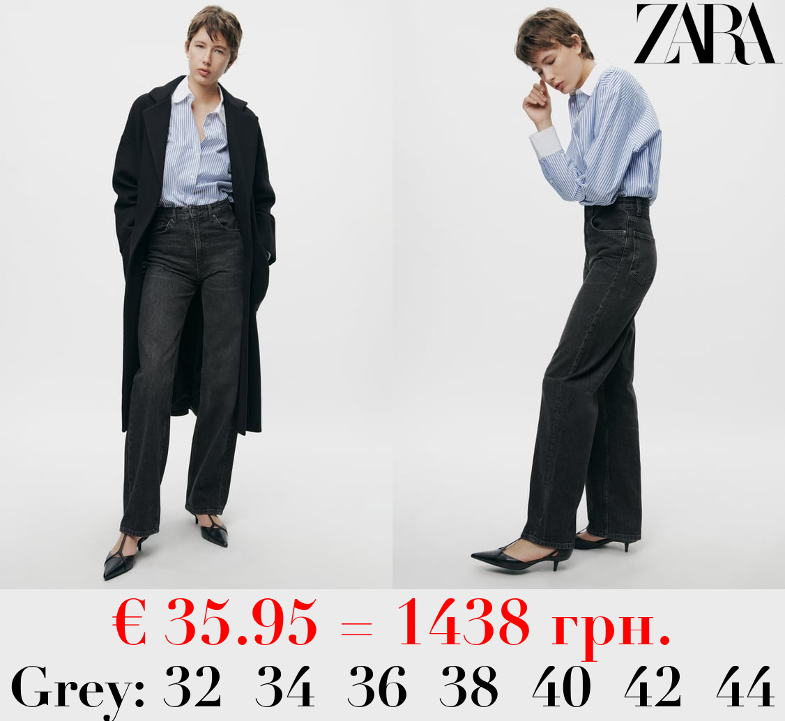 ZW COLLECTION LOOSE FIT MID-RISE JEANS