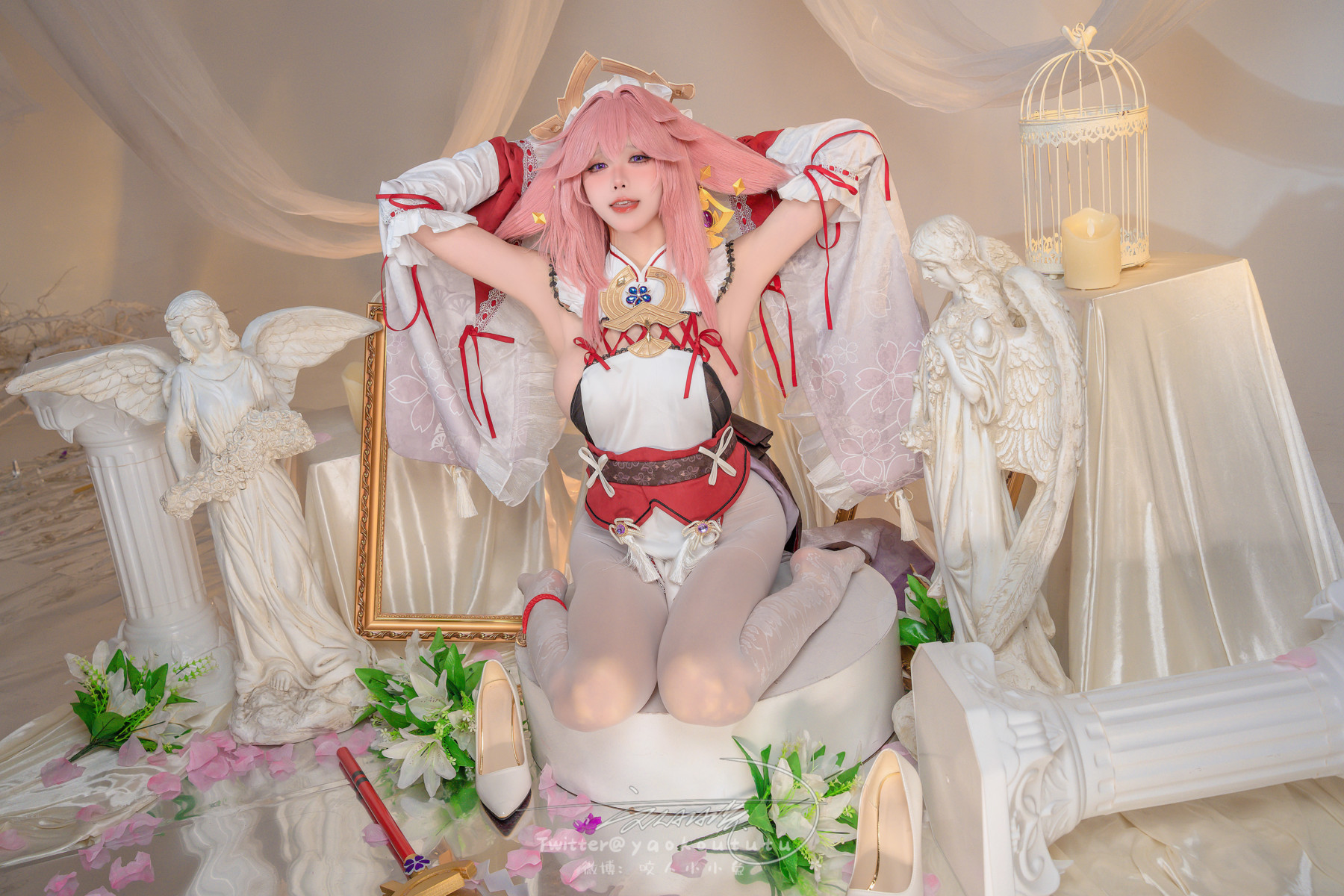 Cosplay 黏黏团子兔 春江水暖 神子贺岁 Set.01 33