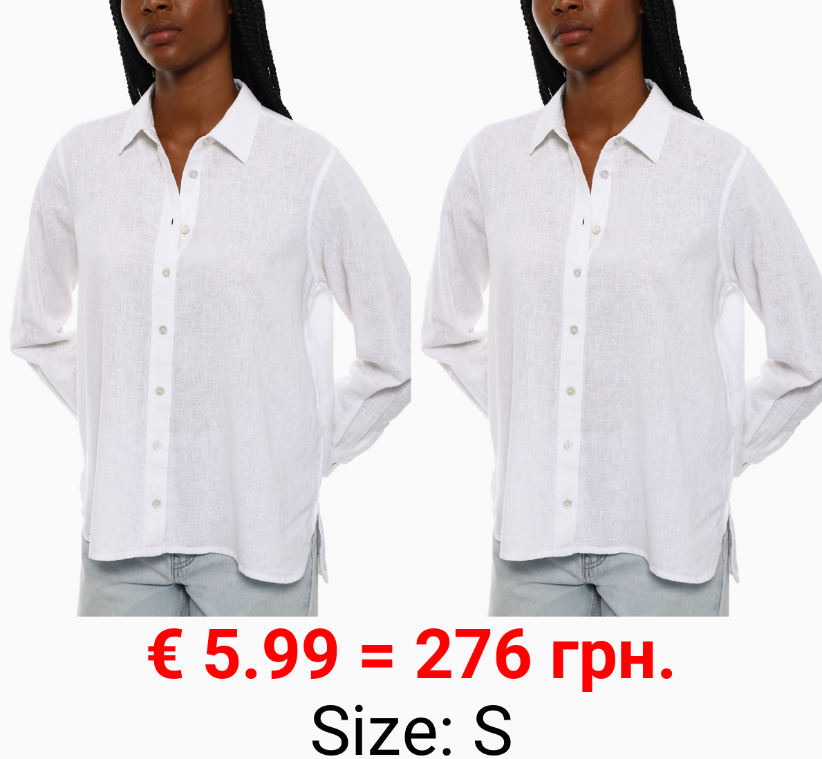 Linen-cotton blend shirt