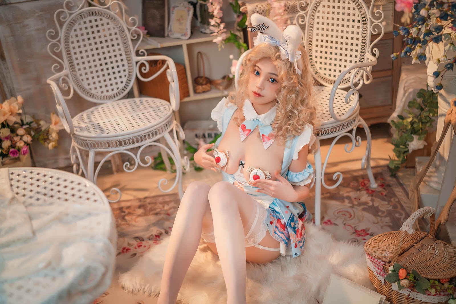 Cosplay 蜜汁猫裘 爱丽丝梦游仙境兔子先生 42