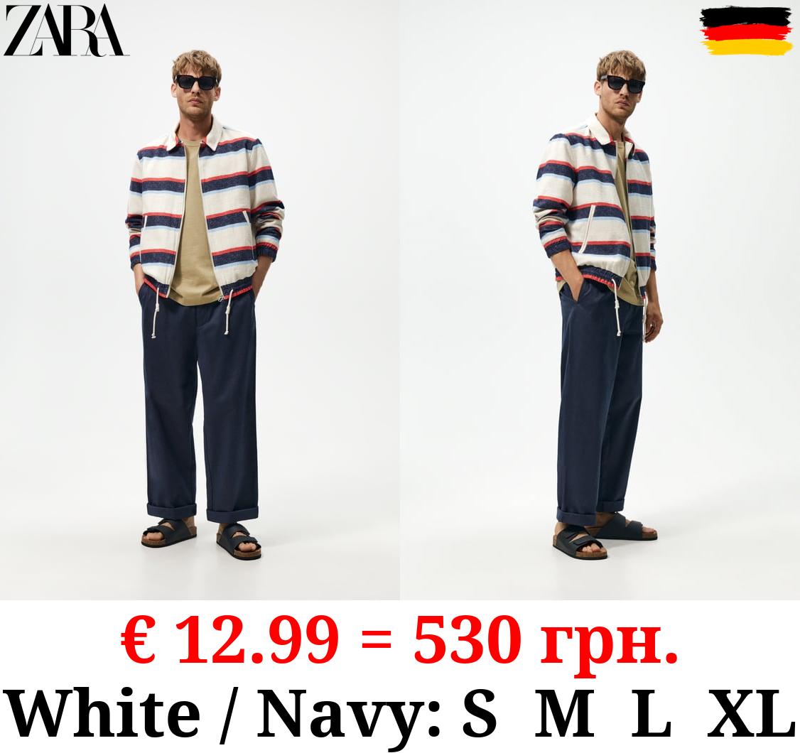 STRIPED JACQUARD JACKET