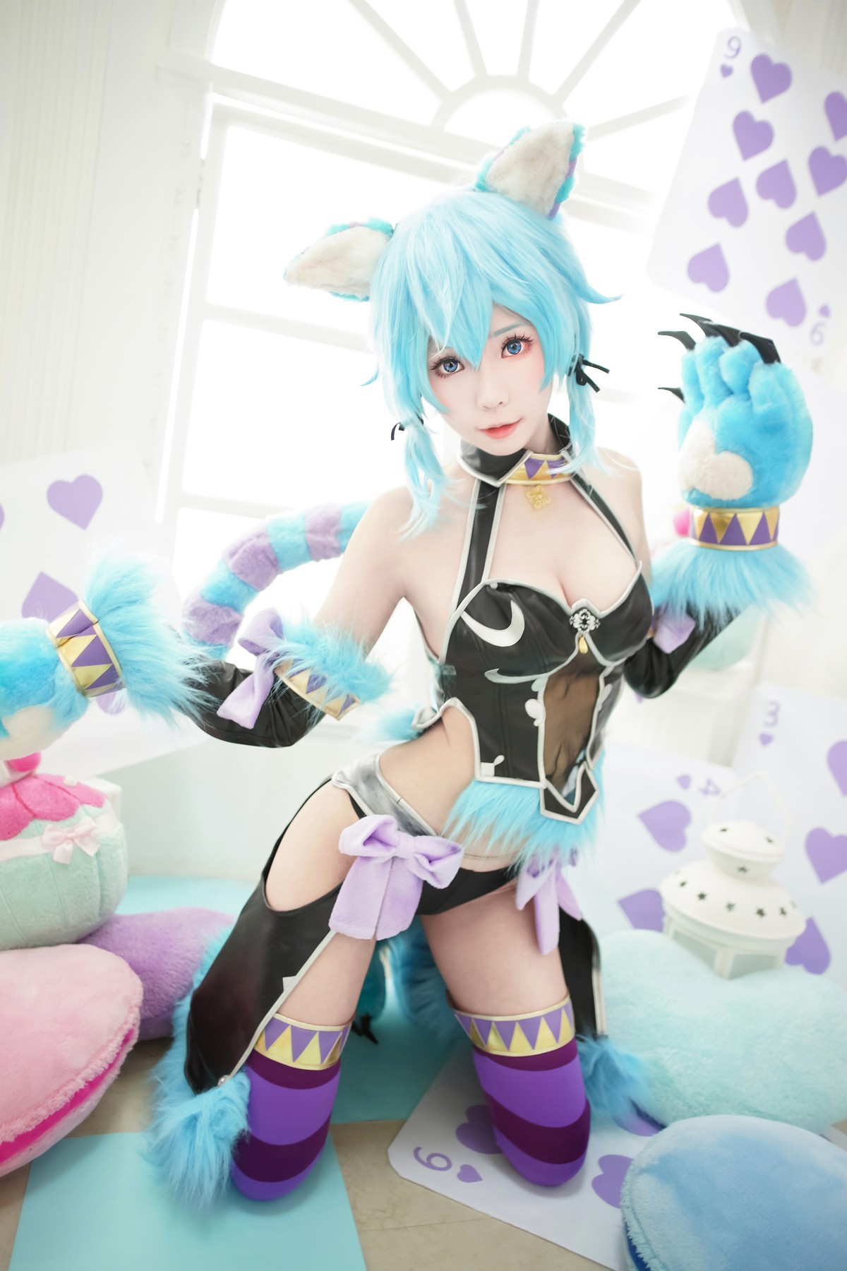 Cosplay ElyEE子 诗乃扑克猫 17