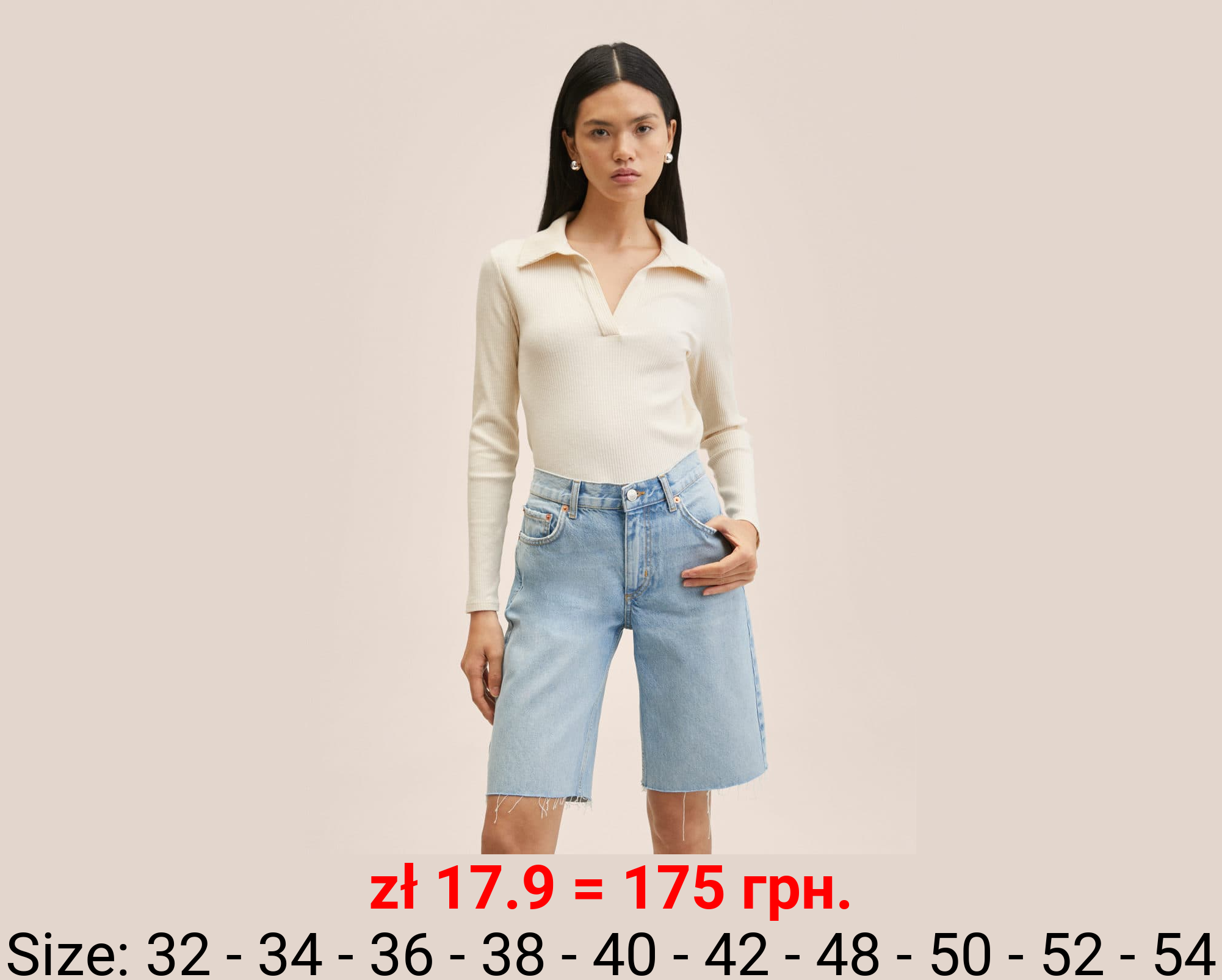 Bermudas vaqueras bajo deshilachado