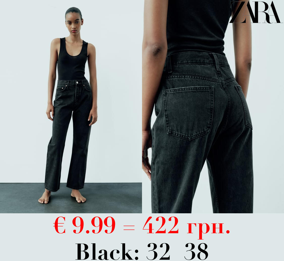 TRF STRAIGHT-LEG MID-RISE JEANS