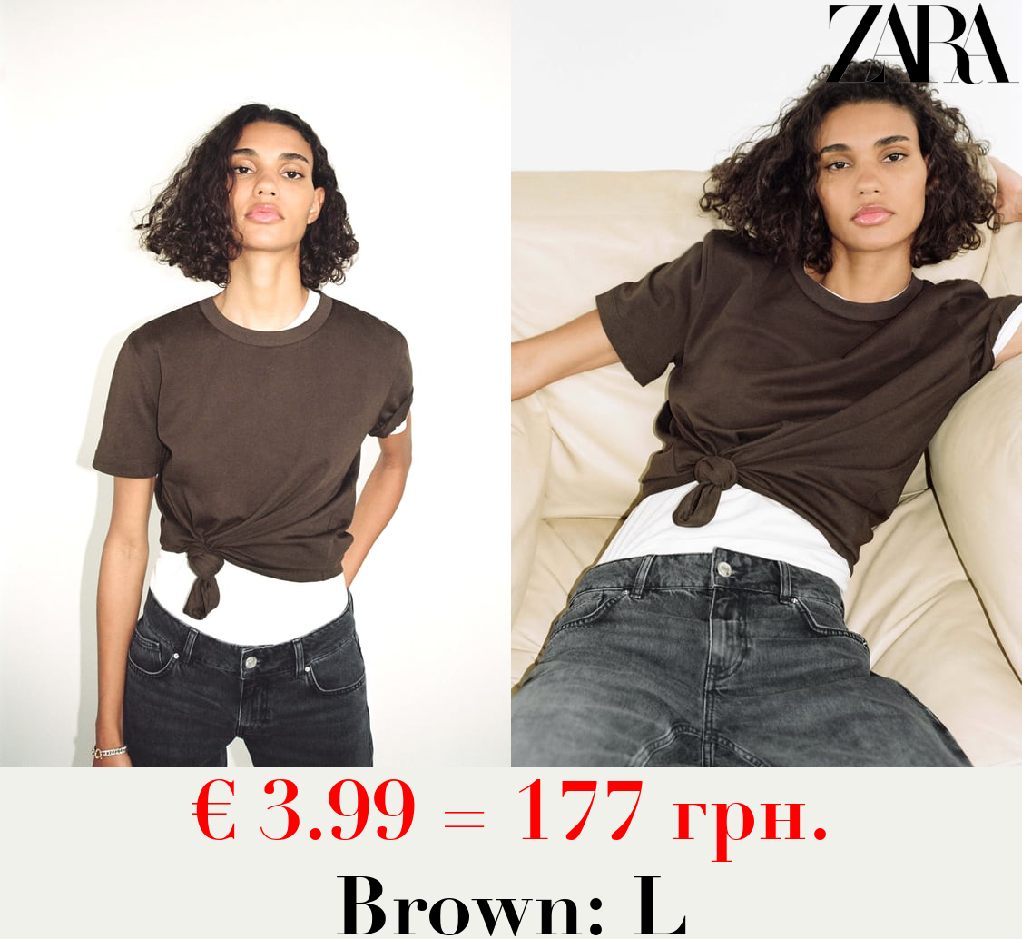 COTTON T-SHIRT WITH ENZYME FINISH